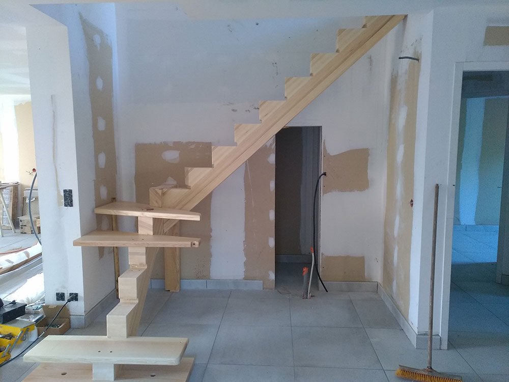 Escalier bois Chalamont